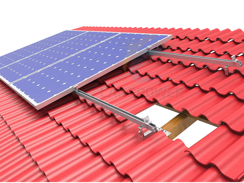 調整可能な屋根フック瓦屋根ソーラーマウント