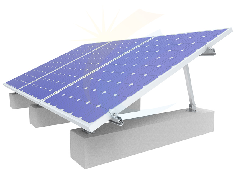 陸屋根傾斜太陽光発電設置