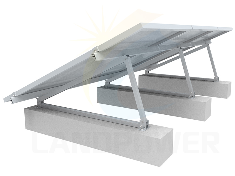 陸屋根傾斜太陽光発電設置